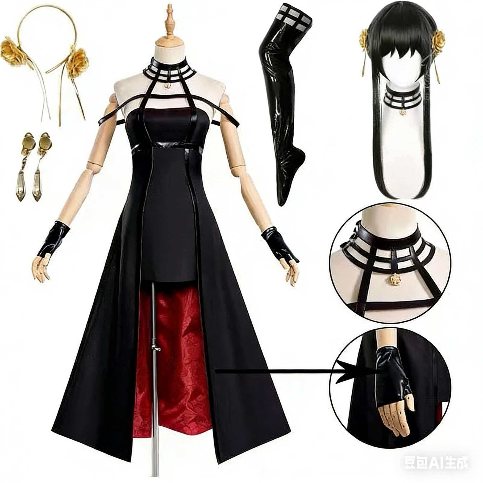 Yor Forger Cosplay Costume Hea - Anime Cosplay Yor Forger review and price