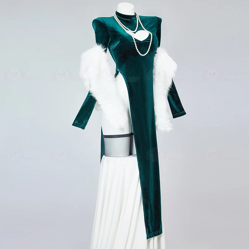 Sexy Velet Furry Cape Dress Wi - Anime Cosplay One Punch Man review and price