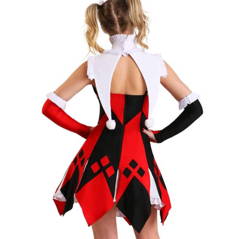 Halloween Clown Harley Costume - Anime Harley Quinn Cosplay review and price