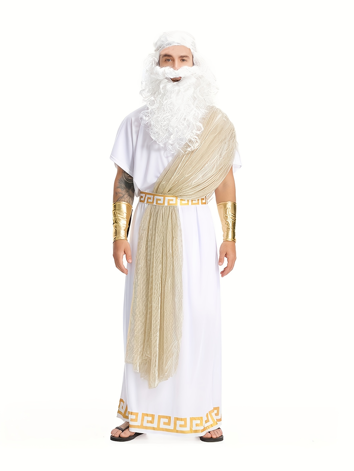 Men Zeus Greek God Costume Anc - Anime Cosplay And Costumes review and price