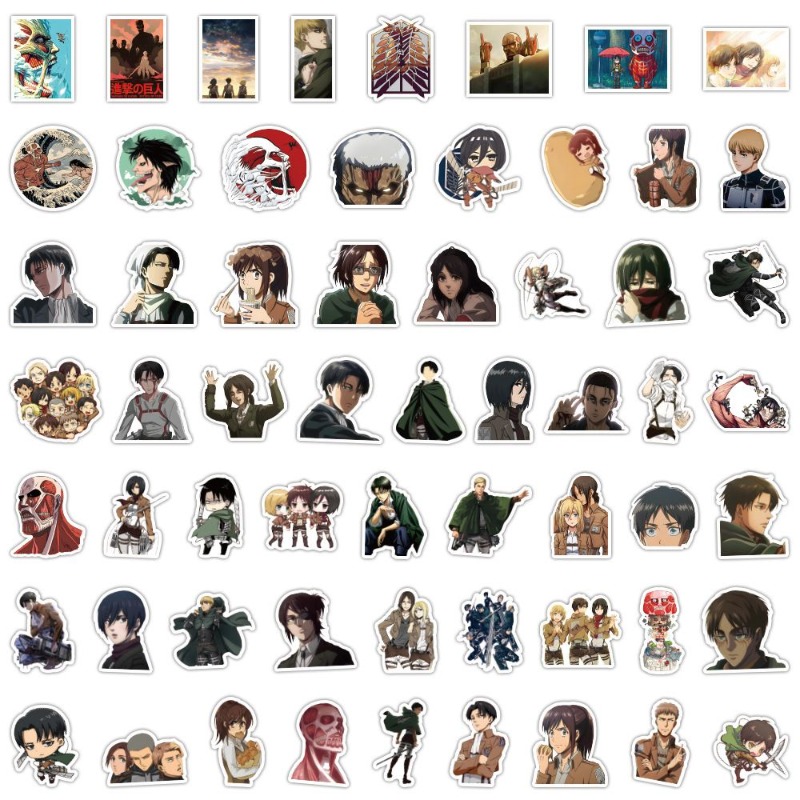 60Pcs Attack on Titan Anime St - Anime Cosplay And Costumes review and price