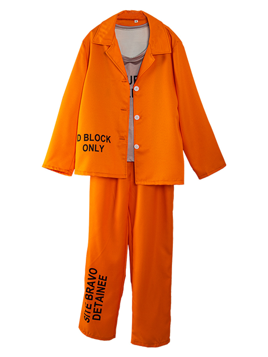 Adult Orange Prisoner Uniform  - Anime Harley Quinn Cosplay review and price