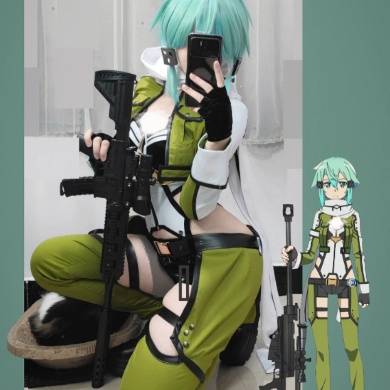 SAO Sword Art Online GGO Sinon - Cosplay Anime Online review and price