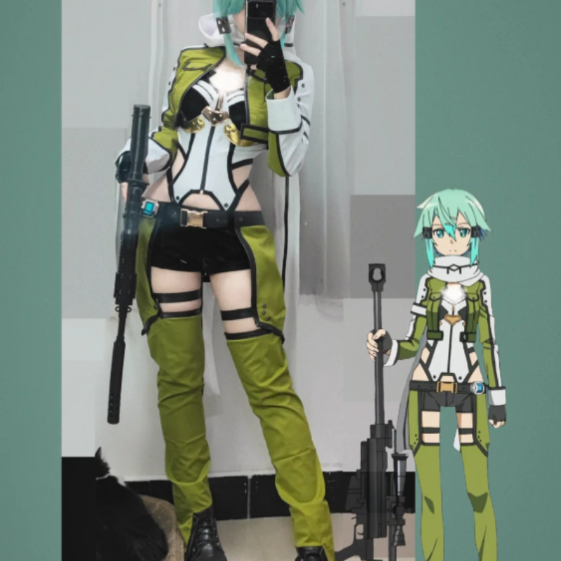 SAO Sword Art Online GGO Sinon - Cosplay Anime Online review and price
